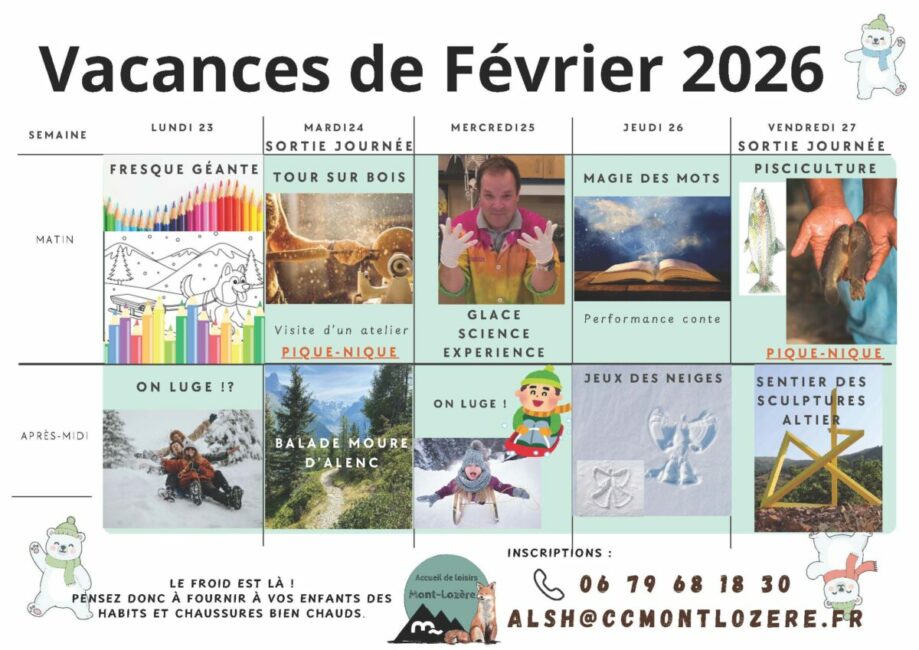 Image 0 : ACCUEIL DE LOISIRS DU BLEYMARD : VACANCES DE FÉVRIER