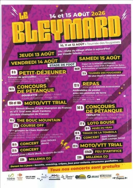 Image 1 : FÊTE DU BLEYMARD