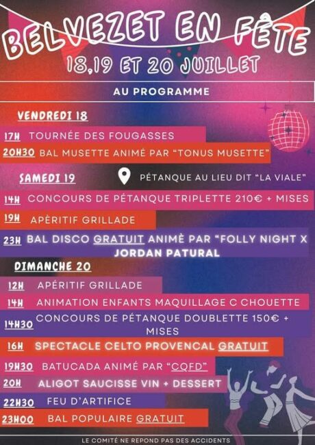 Image 0 : FÊTE VOTIVE DE BELVEZET