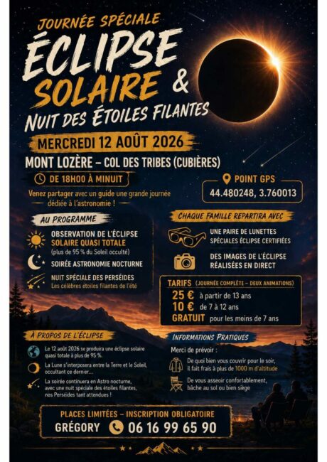 Image 0 : JOURNÉE SPÉCIALE ÉCLIPSE SOLAIRE ET NUIT DES ÉTOILES FILANTES
