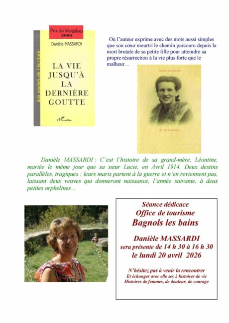 Image 0 : SÉANCE DÉDICACE DANIÈLE MASSARDI