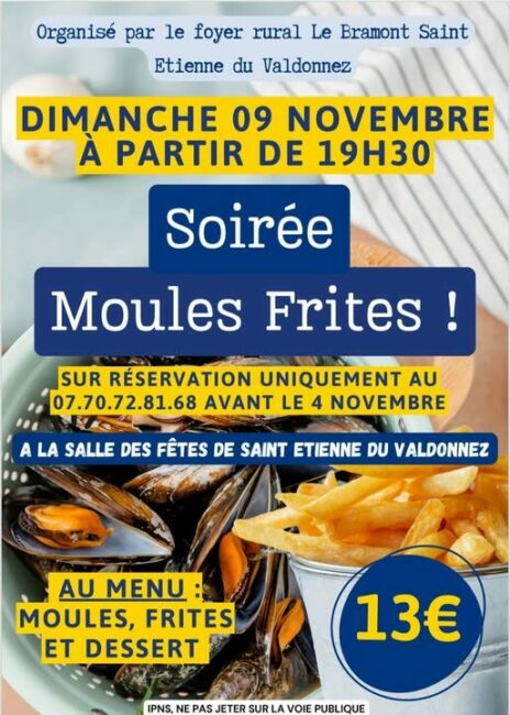 Image 0 : SOIRÉE MOULES-FRITES