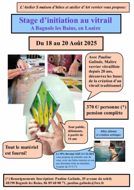 Image 0 : STAGE INITIATION AU VITRAIL