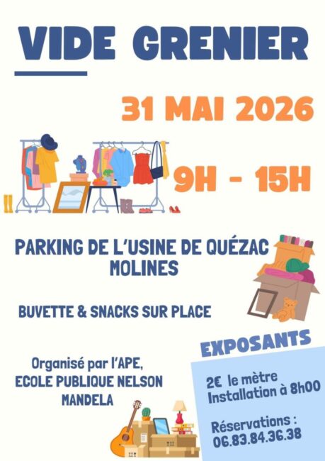 Image 0 : VIDE GRENIER QUEZAC